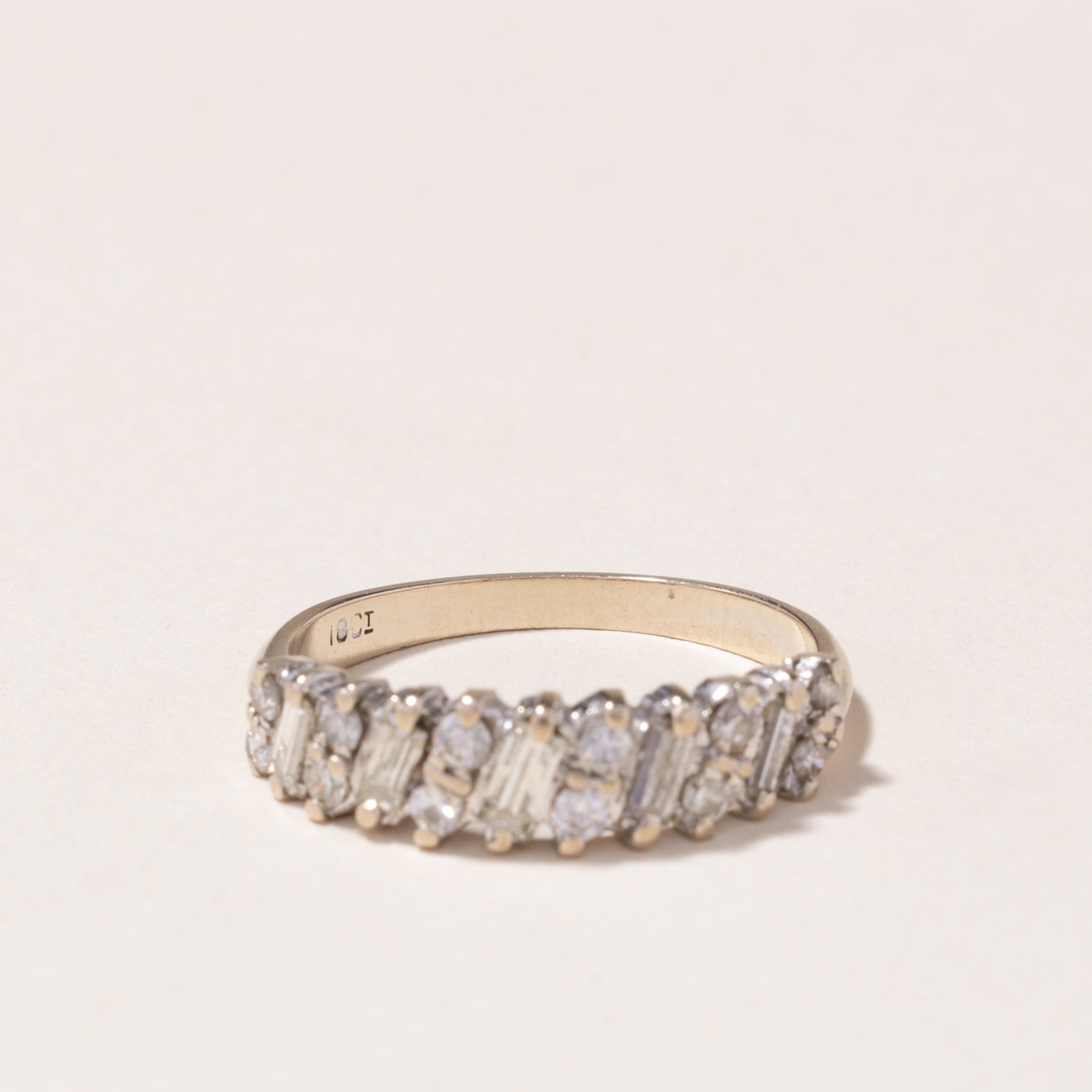 18k White Gold Diamond Ring | 0.70ctw | SZ 7.25