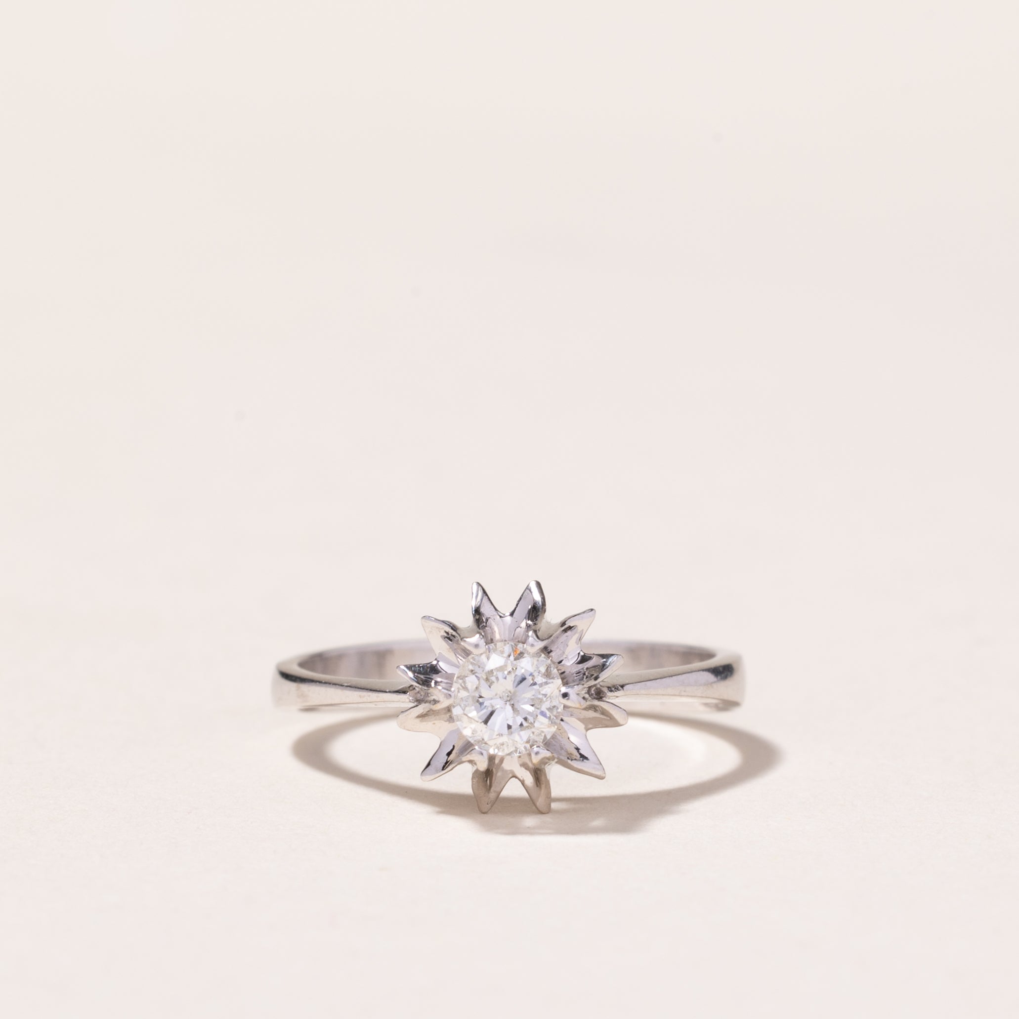 18k White Gold Diamond Ring | 0.31ct | SZ 6