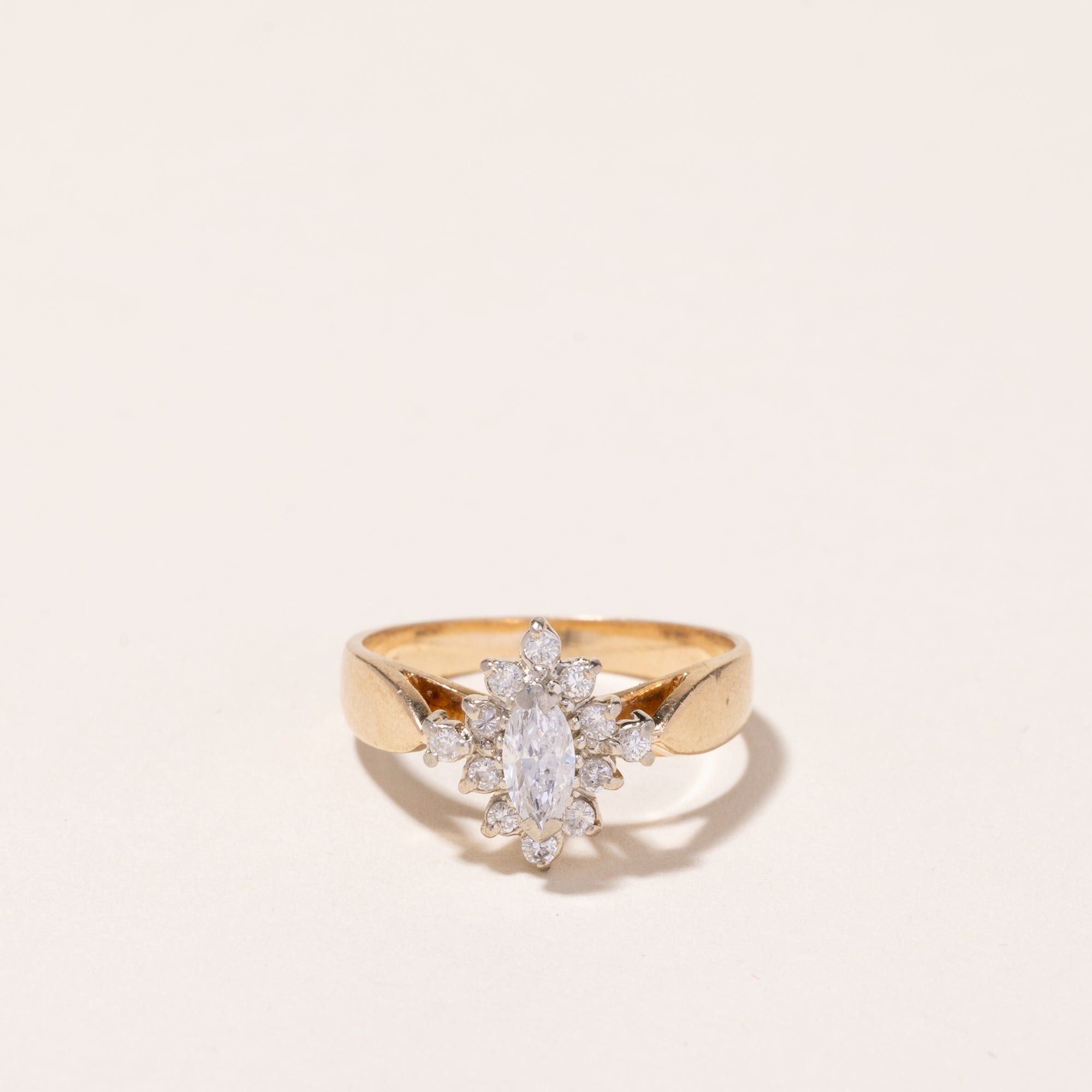 14k Yellow Gold Diamond Ring | 0.44ctw | SZ 5.75