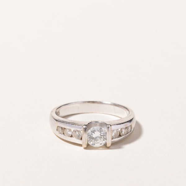 18k White Gold Diamond Engagement Ring | 0.39ctw | SZ 6.5