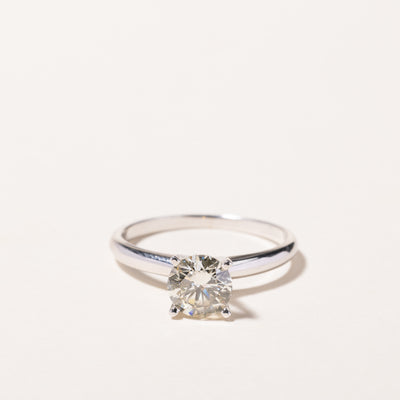 18k White Gold Diamond Engagement Ring | 1.06ct I1 S/T | SZ 7