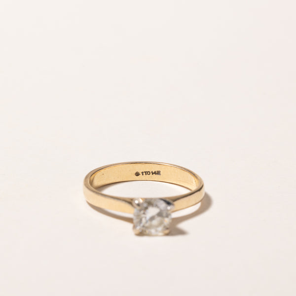 14k Yellow Gold Diamond Engagement Ring | 0.71ct VVS2 I/J | SZ 5