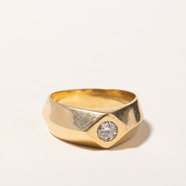 18k Yellow Gold Diamond Ring | 0.48ct | SZ 10.5