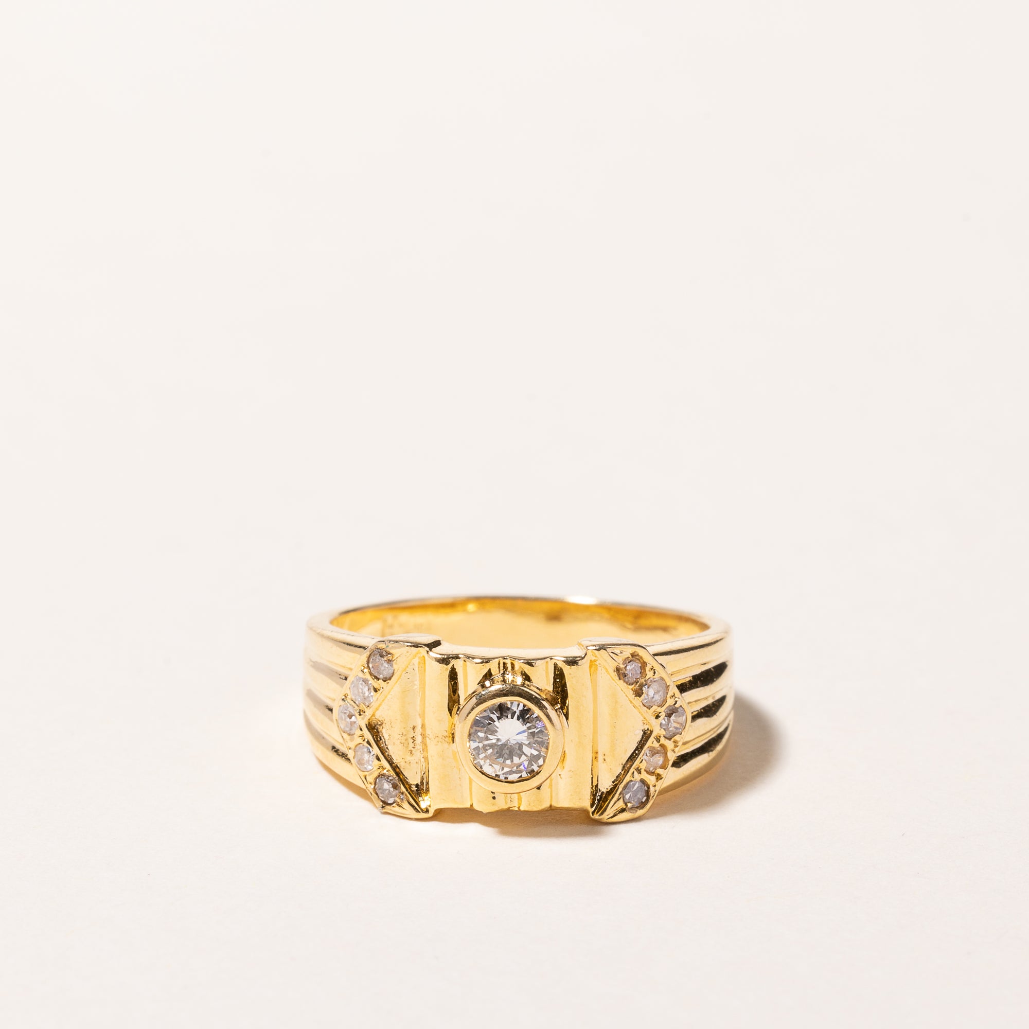 18k Yellow Gold Diamond Ring | 0.36ctw | SZ 7.5