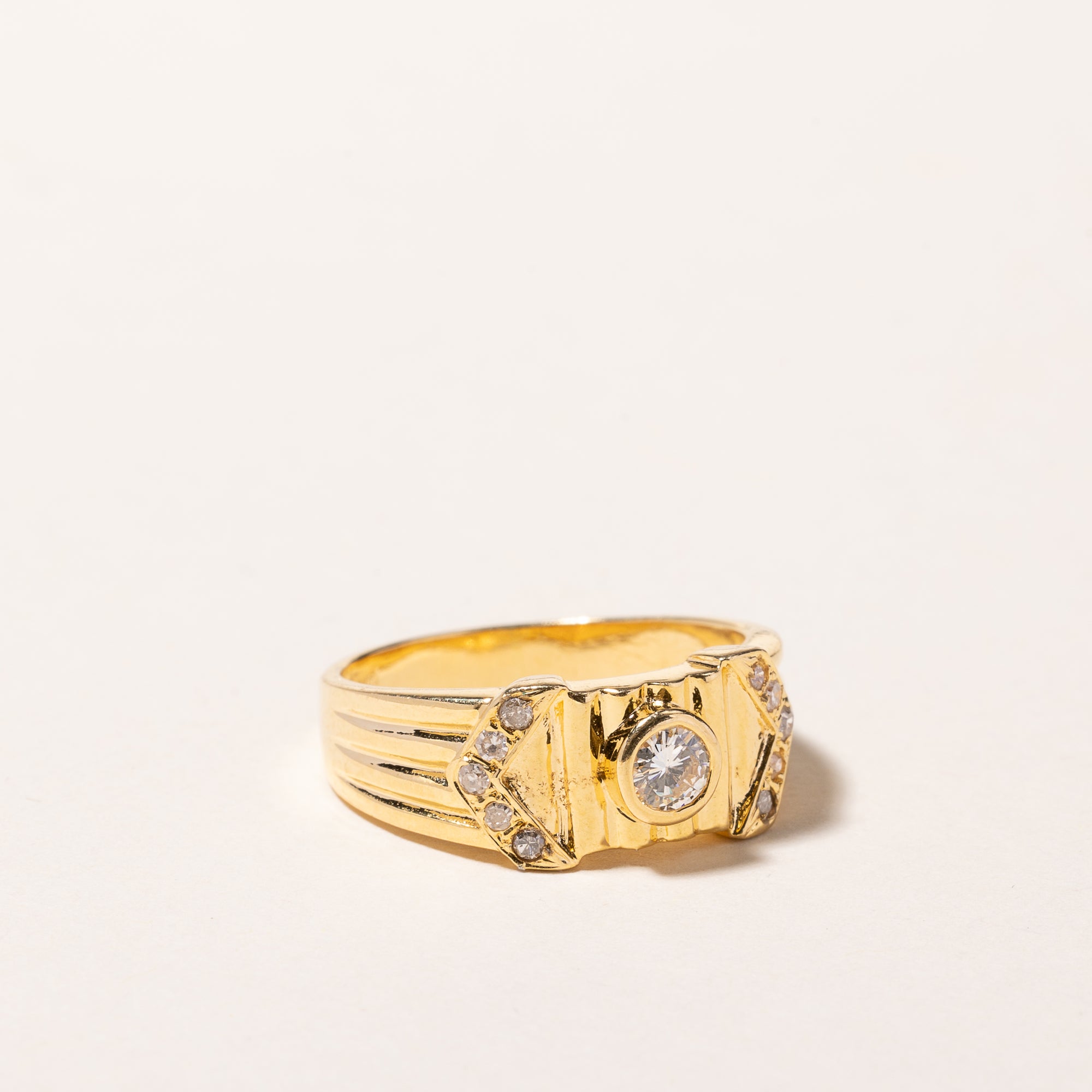 18k Yellow Gold Diamond Ring | 0.36ctw | SZ 7.5