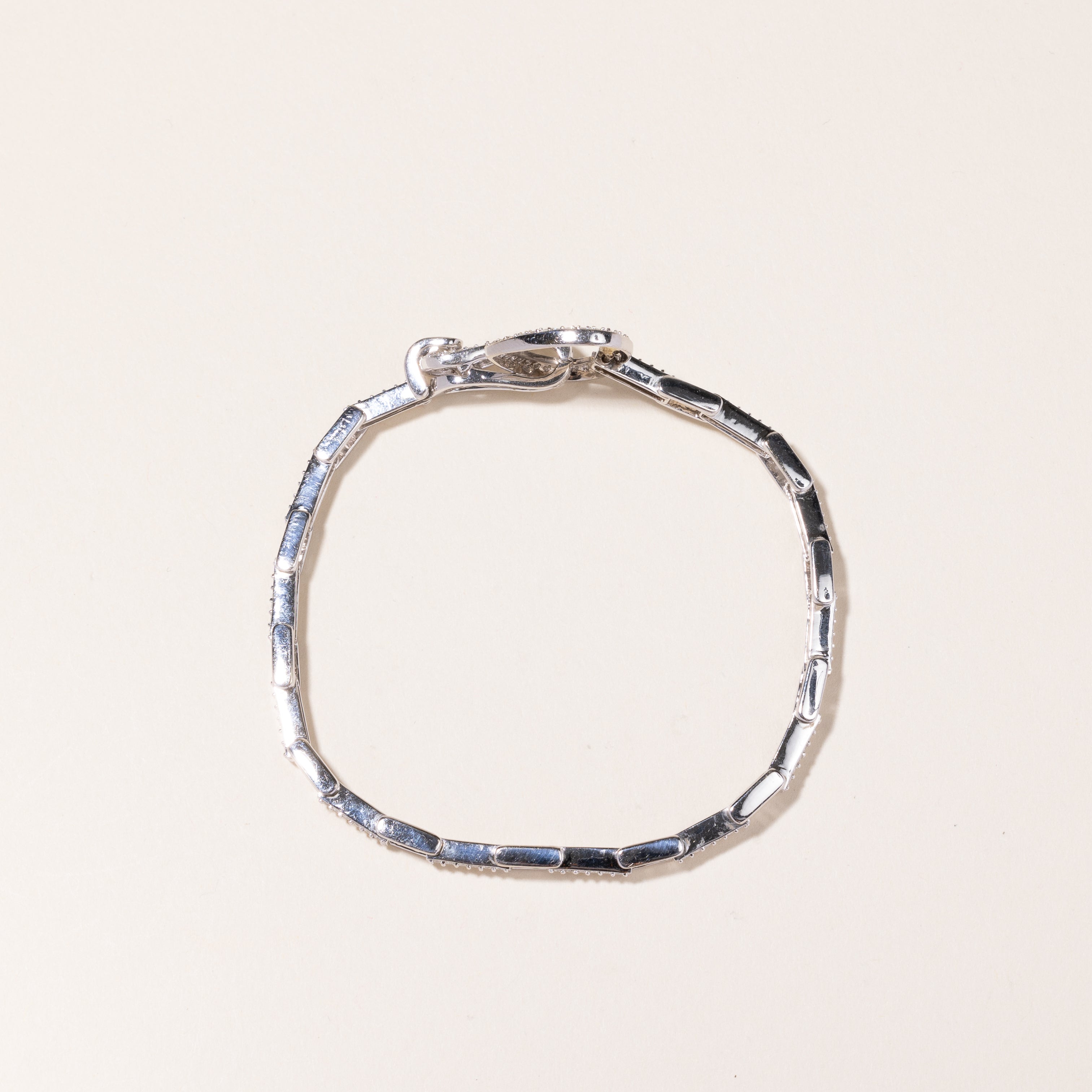 14k White Gold Diamond Bracelet | 1.11ctw | 7.25"