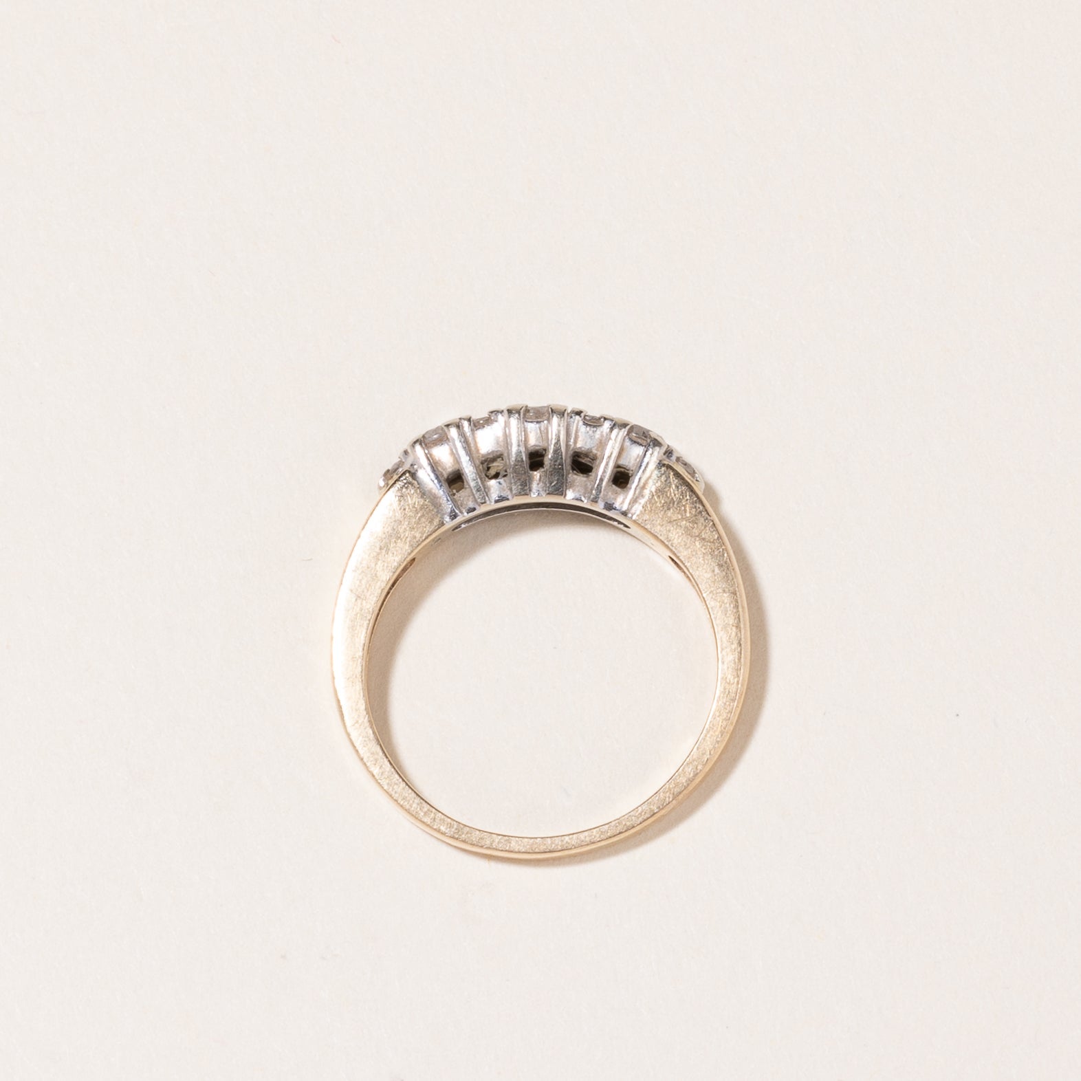 14K Yellow Gold Three Stone Diamond Ring | 0.46ctw | SZ 6