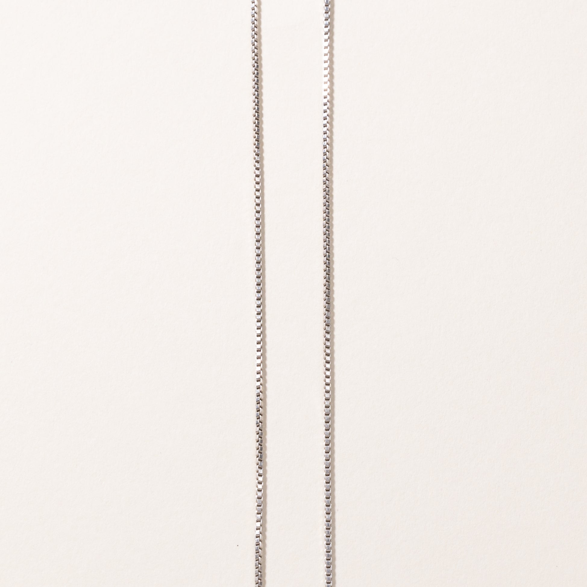 18k White Gold Diamond Necklace | 0.09ctw | 17"