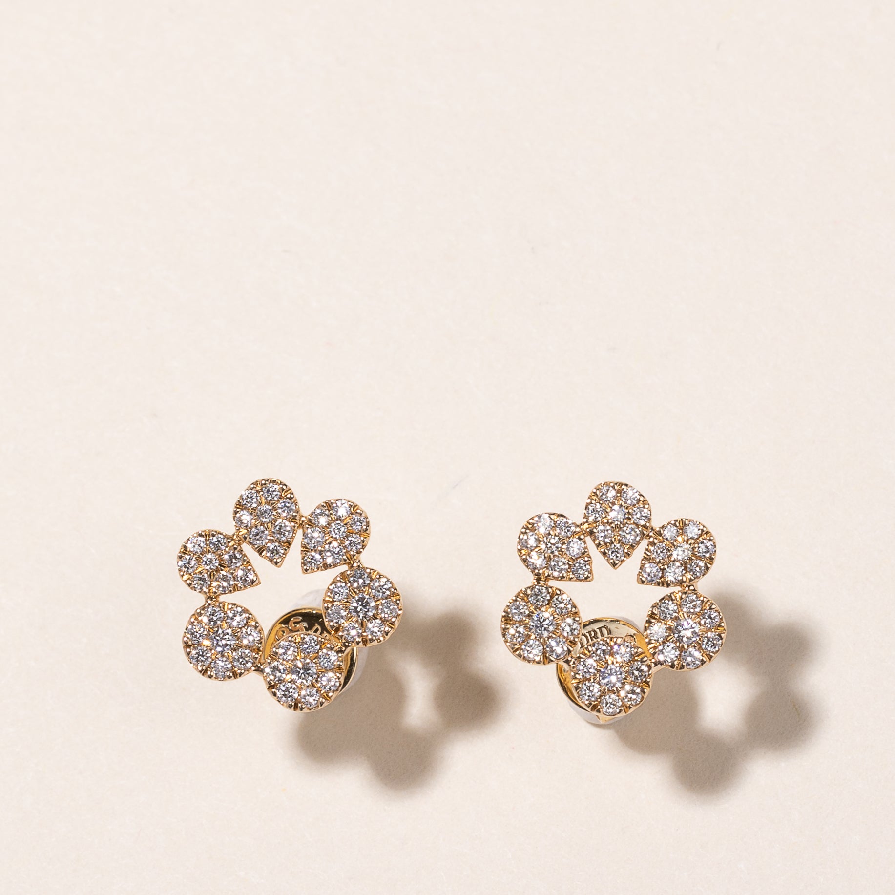 14K Yellow Gold Diamond Earrings | 0.35ctw