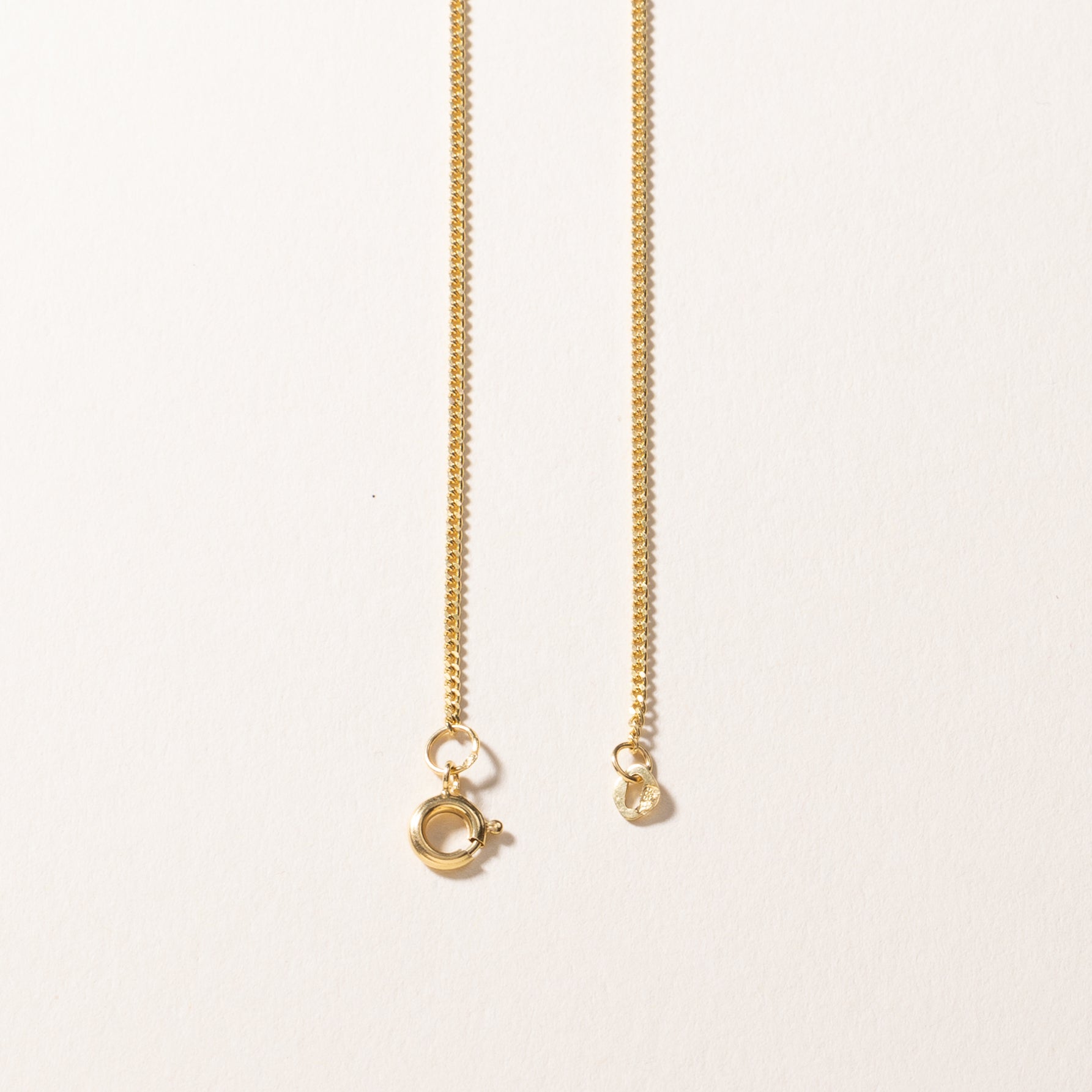 Collier en or jaune 14 carats et diamants | 0,86 ct au total | 42 cm 