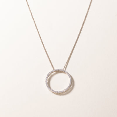 18k White Gold Diamond Necklace | 0.79ctw | 18
