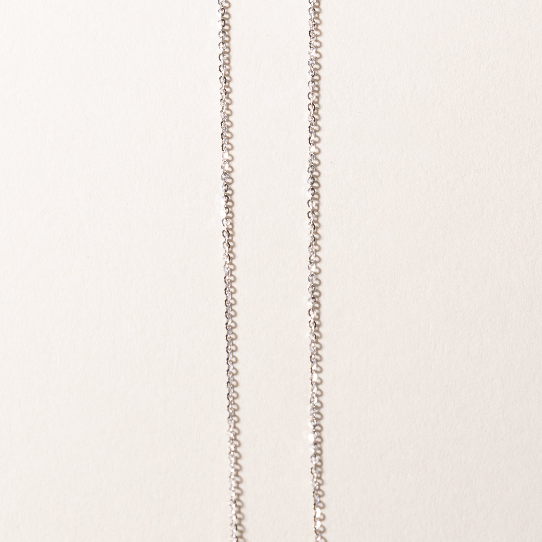 18k White Gold Diamond Necklace | 0.26ctw | 18"