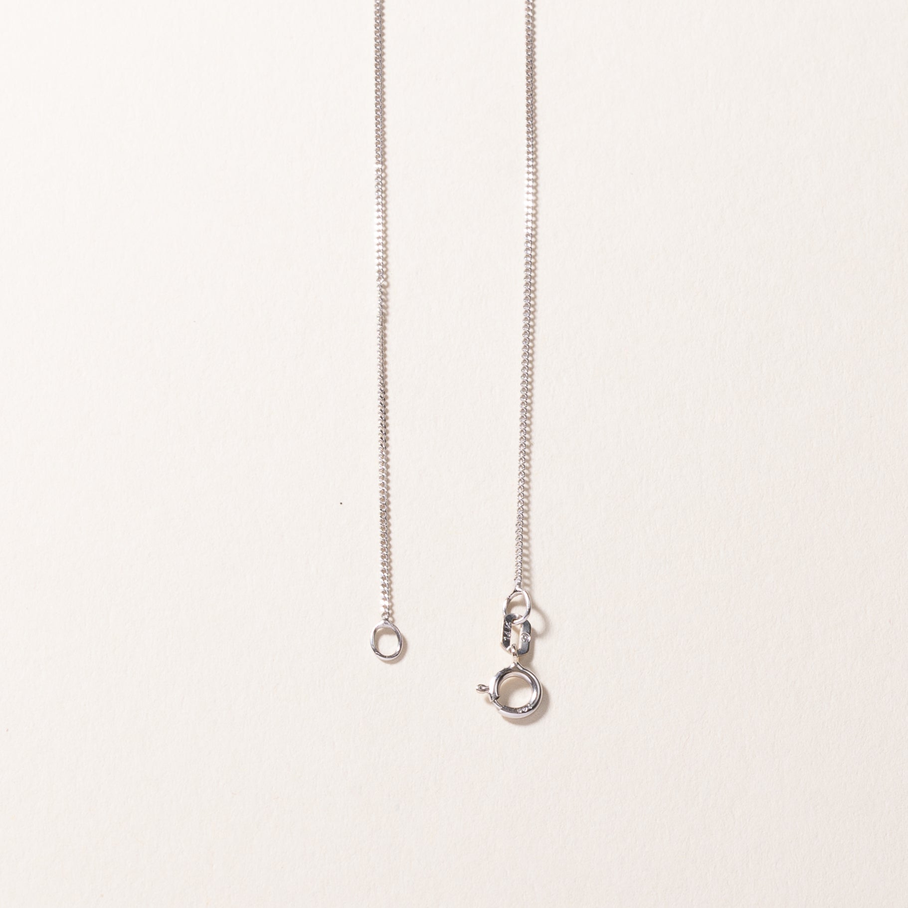 14k White Gold Diamond Cluster Necklace | 0.15ctw | 16"