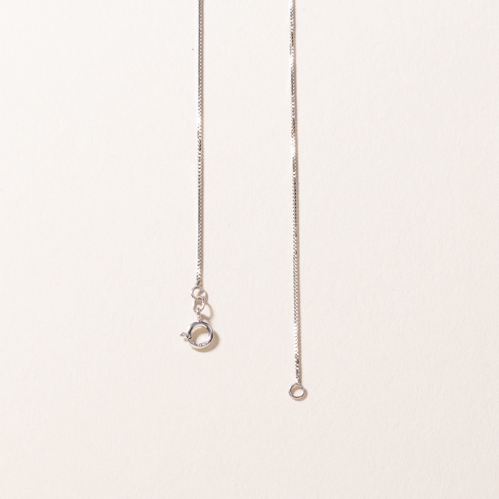 Collier en or blanc 14 carats et diamants | 1,03 ct au total | 45,7 cm 