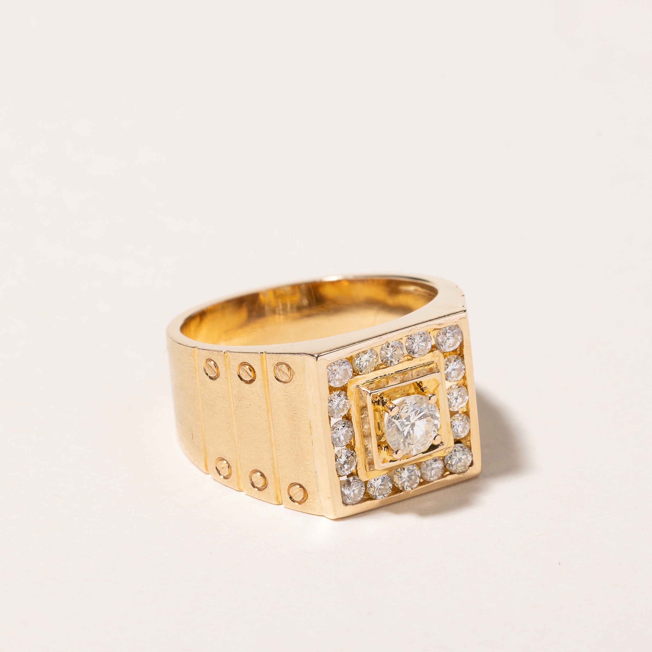 14k Yellow Gold Diamond Ring | 0.76ctw | SZ 8.25