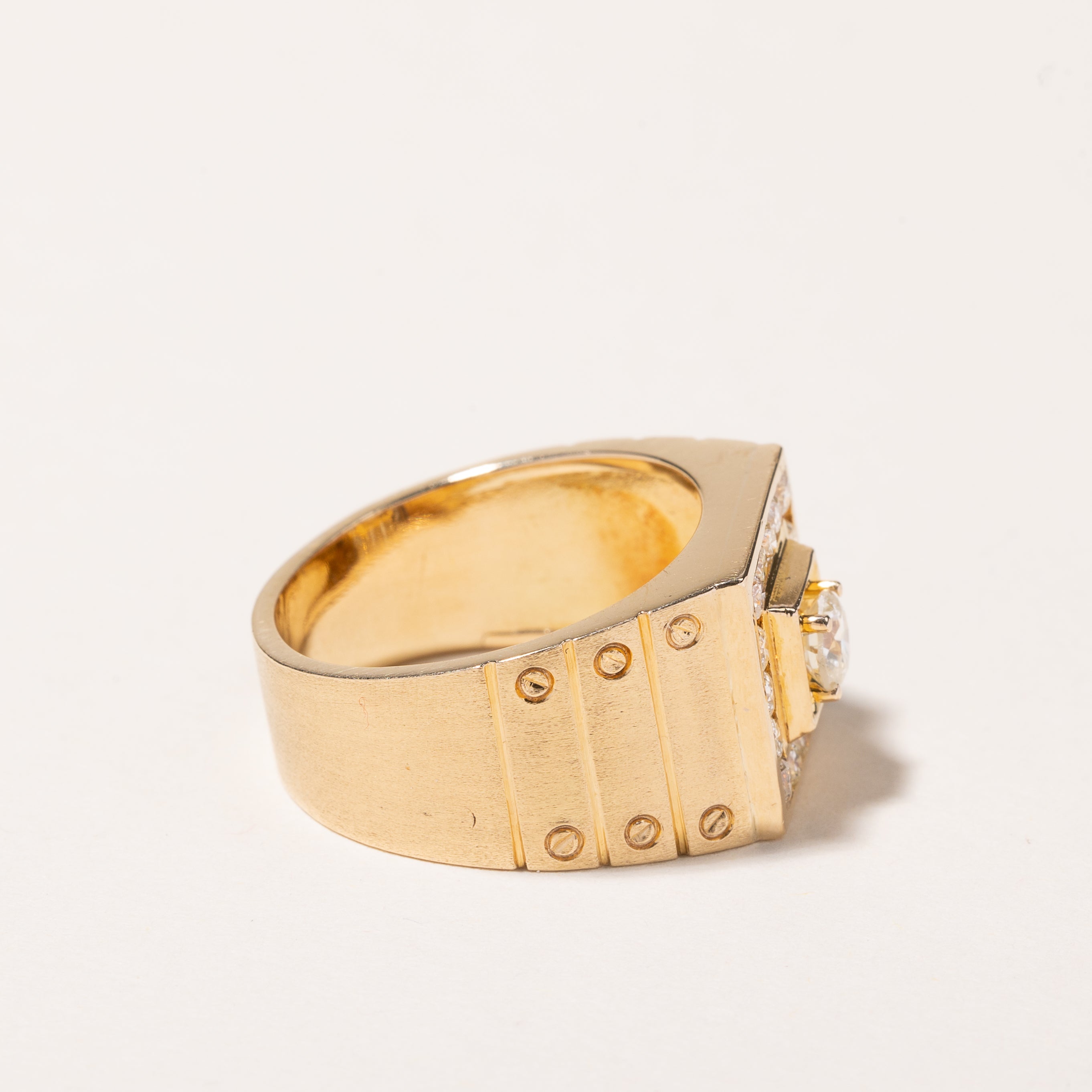 14k Yellow Gold Diamond Ring | 0.76ctw | SZ 8.25