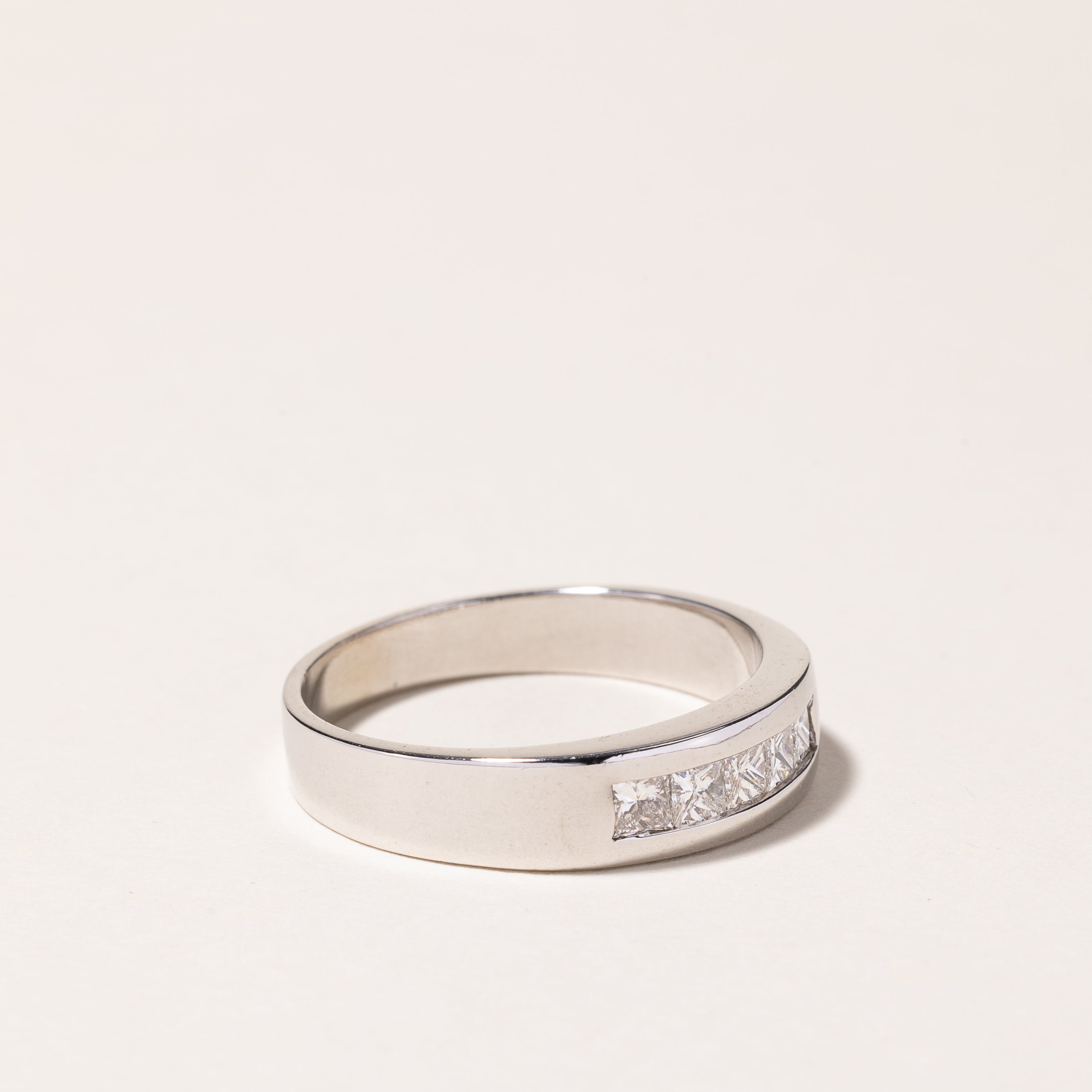 14k White Gold Diamond Band | 0.70ctw | SZ 11.5