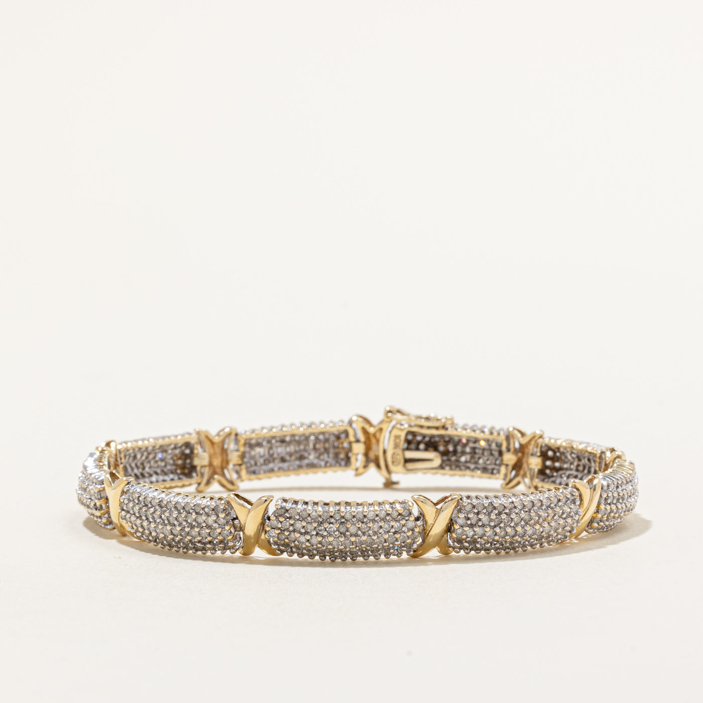 Pave Set Diamond Bracelet | 4.16ctw | 7.5" |
