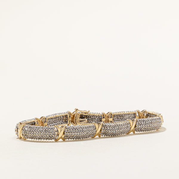 Pave Set Diamond Bracelet | 4.16ctw | 7.5