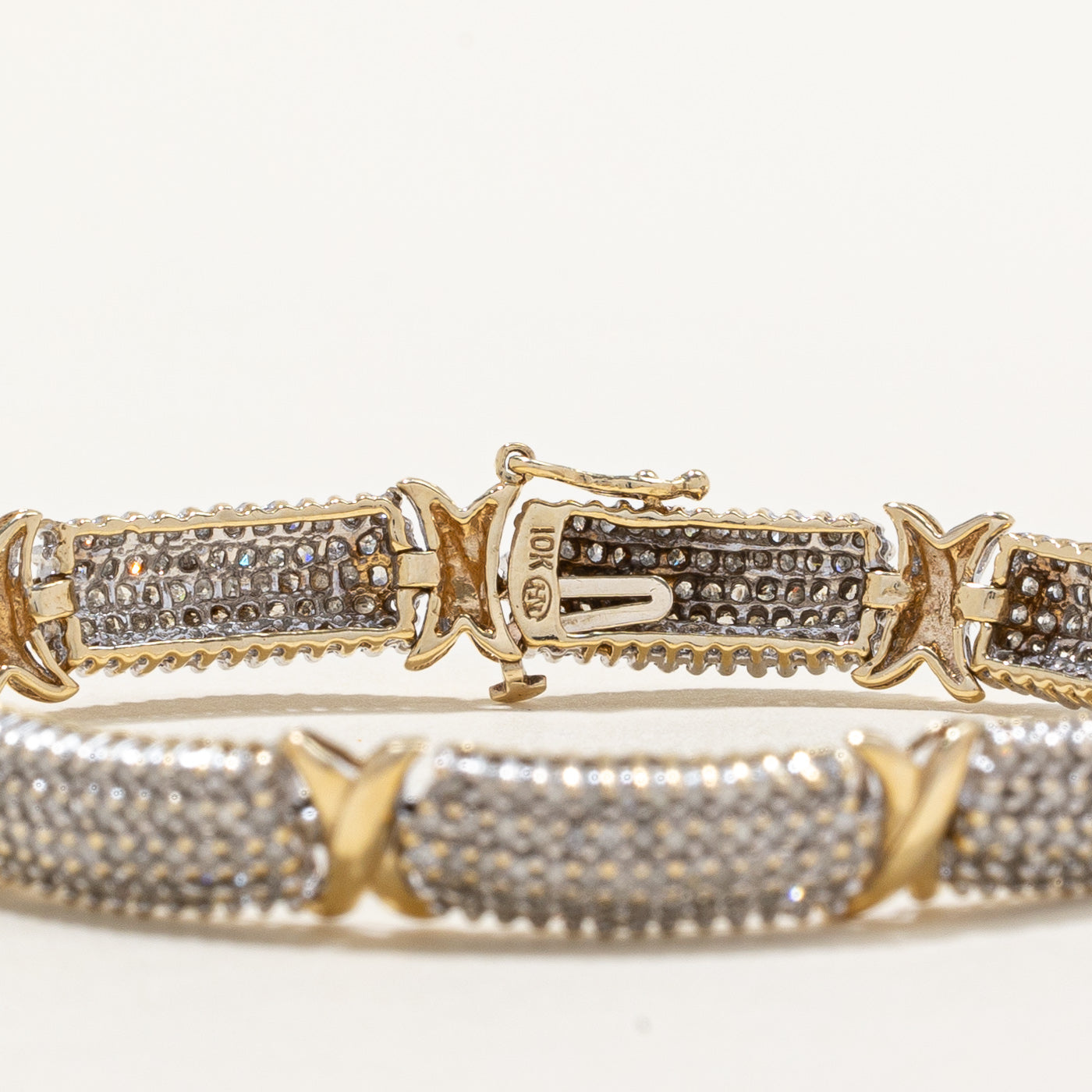 Pave Set Diamond Bracelet | 4.16ctw | 7.5" |