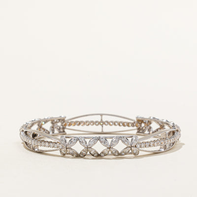 Diamond Bangle | 3.12ctw I1-I2 H/I | 8