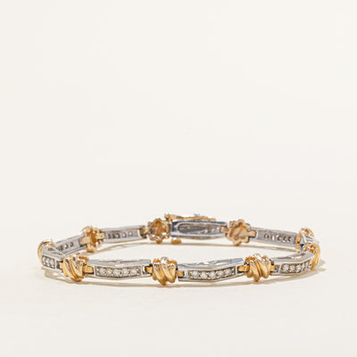 Channel Set Diamond Bracelet | 0.84ctw | 7