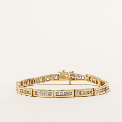 Flush Set Diamond Bracelet | 2.67ctw | 7
