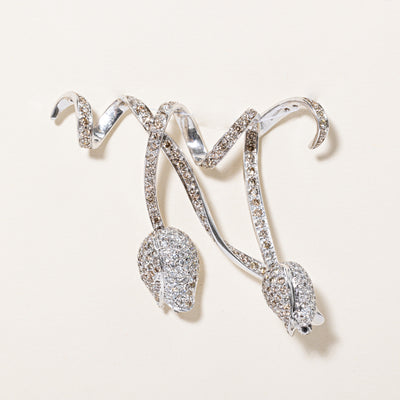 Diamond & Sapphire Flower Pendant | 4.06ctw, 0.06ctw |