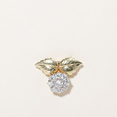 Diamond Flower Clip On Pendant | 1.57ctw |