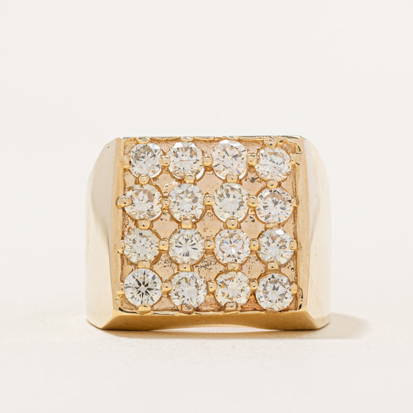 Diamond Grid Ring | 2.40ctw | SZ 10 |