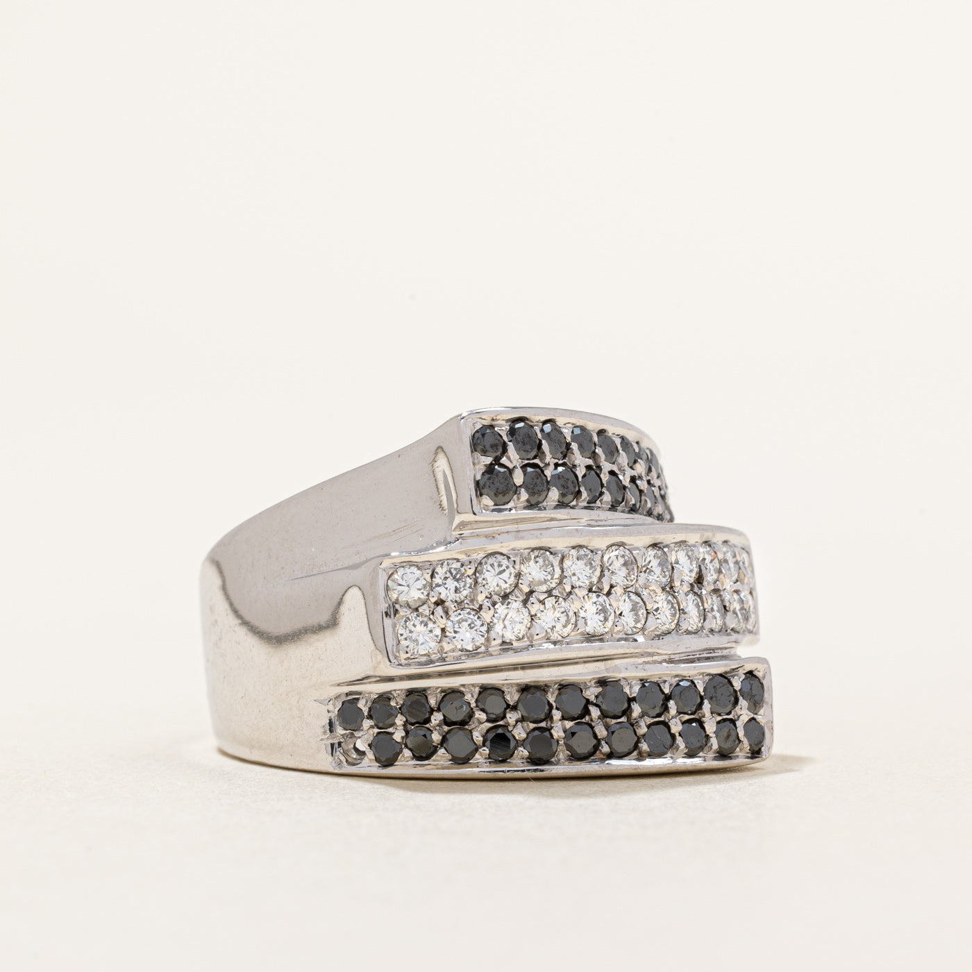Black & White Diamond Ring | 0.78ctw, 0.63ctw | SZ 6.5 |