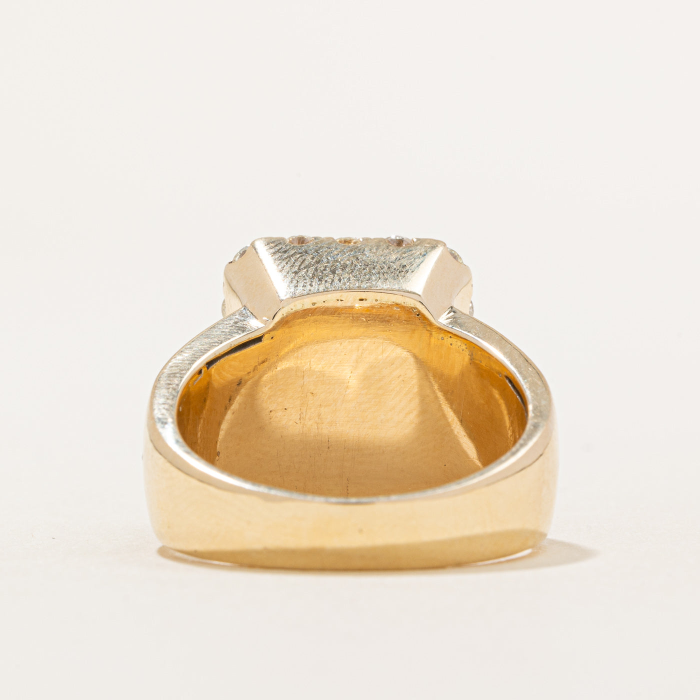 Bague cocktail sertie de diamants pavés | 3,18 ct | Taille 9,5 | 