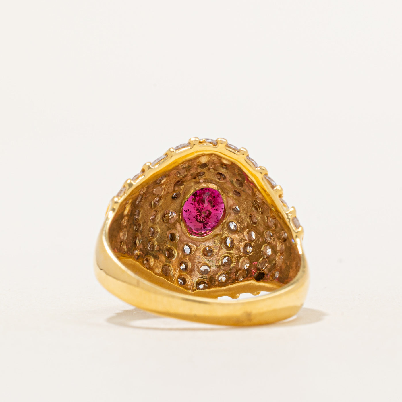 Diamond & Ruby Cocktail Ring | 1.61ctw, 1.11ct | SZ 7 |