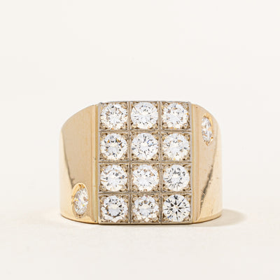 Flush Set Diamond Ring | 2.24ctw | SZ 8.25 |