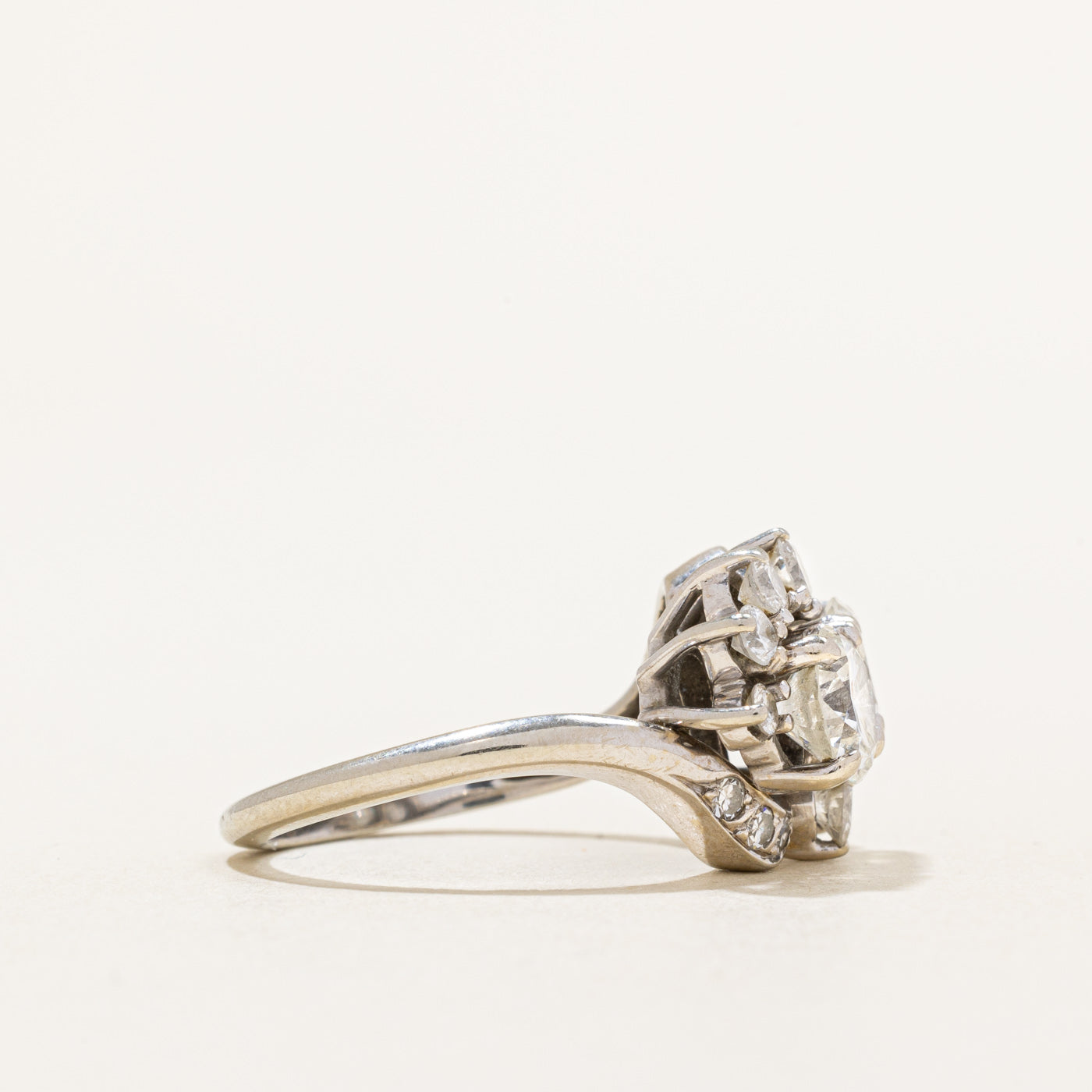 Diamond Bypass Ring | 2.23ctw | SZ 6.25 |