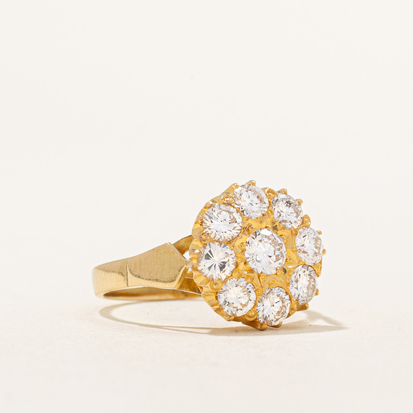 Flush Set Diamond Ring | 1.40ctw | SZ 6.25 |