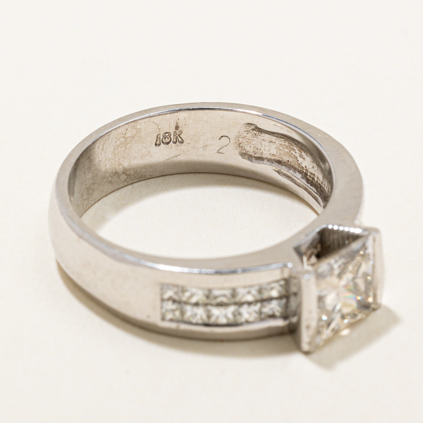 Princess Cut Diamond Ring | 1.77ctw | SZ 7.5 |