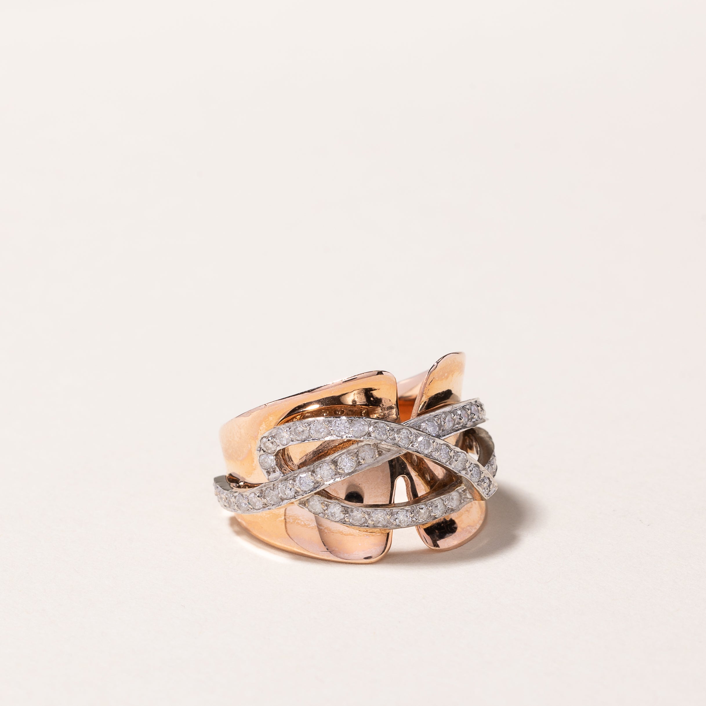 14k Rose Gold Diamond Ring | 0.59ctw | SZ 6