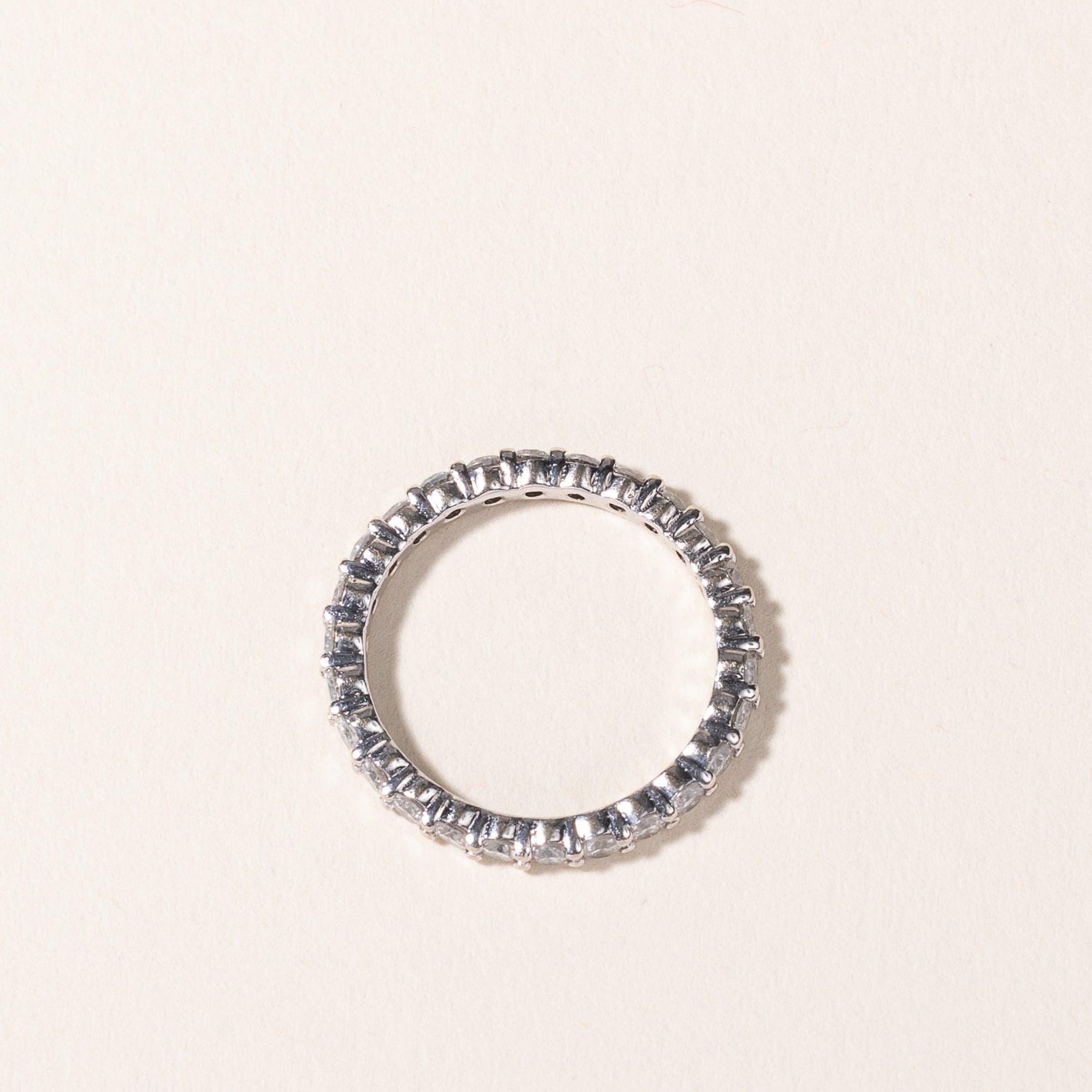 18k White Gold Diamond Eternity Band | 1.01ctw | SZ 4.5