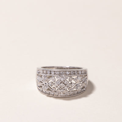 14k White Gold Diamond Ring | 0.52ctw | SZ 8