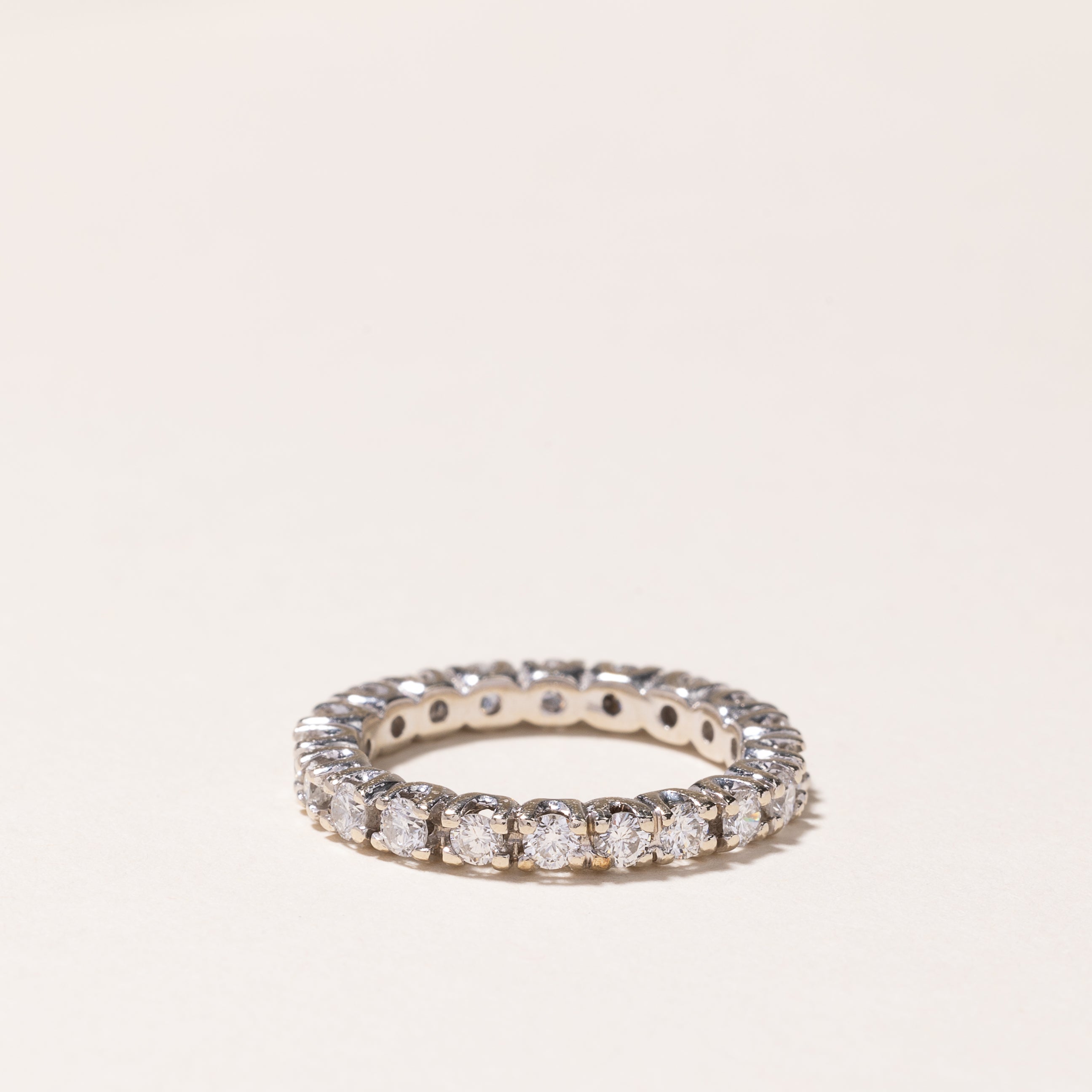 18k White Gold Diamond Eternity Band | 1.00ctw | SZ 5