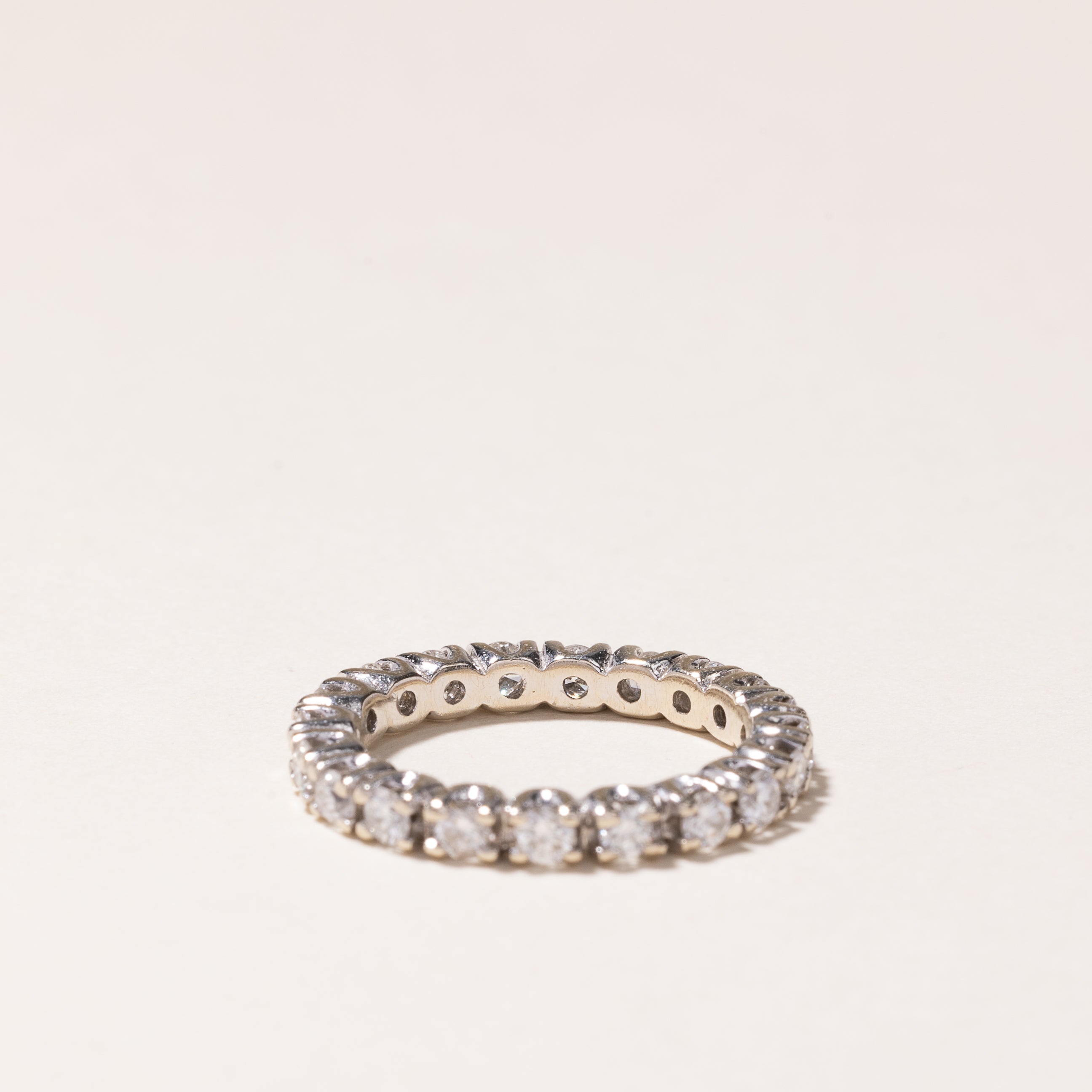 18k White Gold Diamond Eternity Band | 1.00ctw | SZ 5