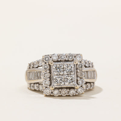 Diamond Cocktail Ring | 3.00ctw | SZ 8.25 |