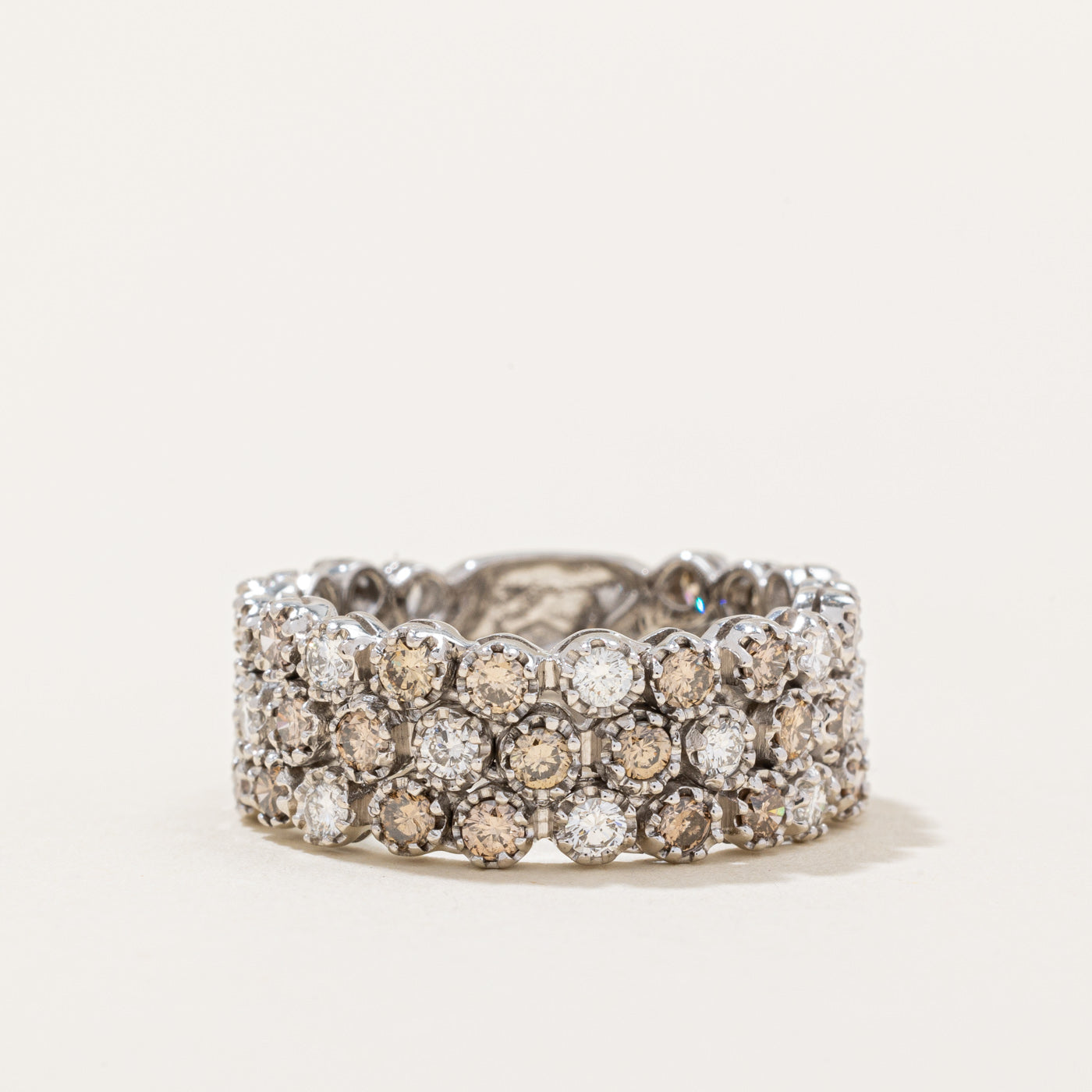 Brown & White Diamond Ring | 1.08ctw, 0.54ctw | SZ 7.5 |
