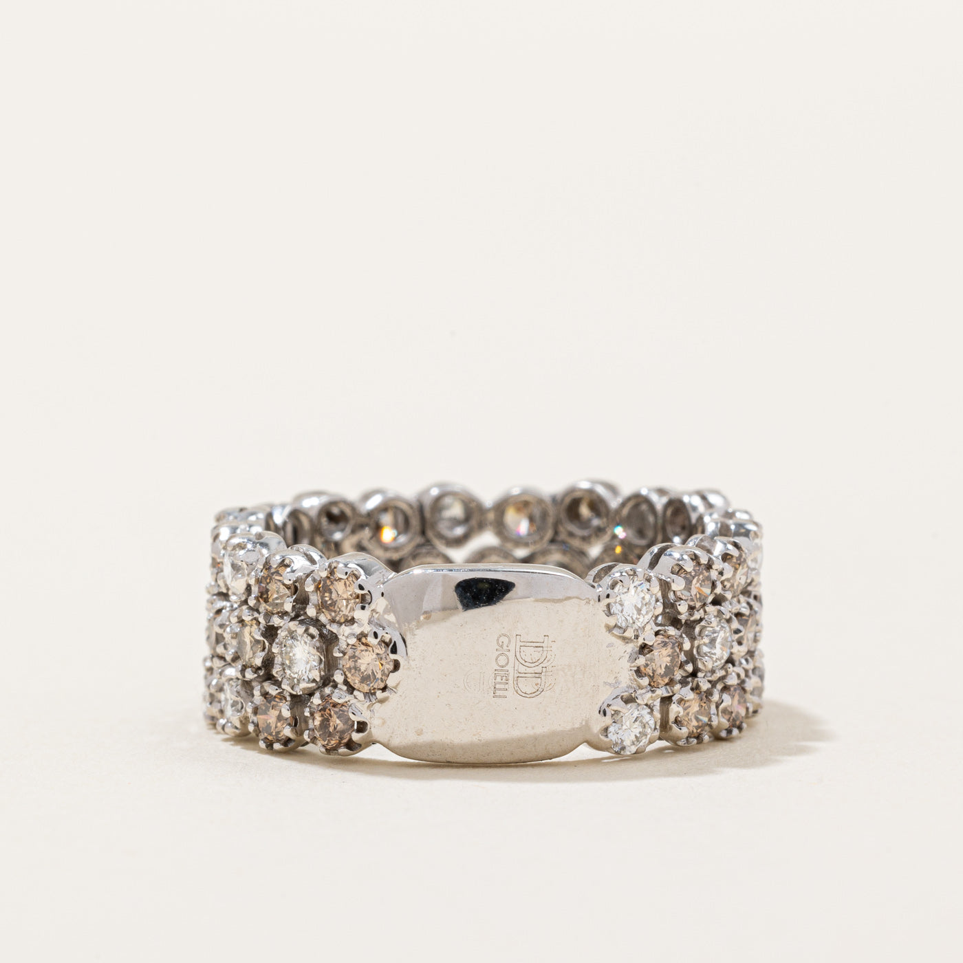 Brown & White Diamond Ring | 1.08ctw, 0.54ctw | SZ 7.5 |