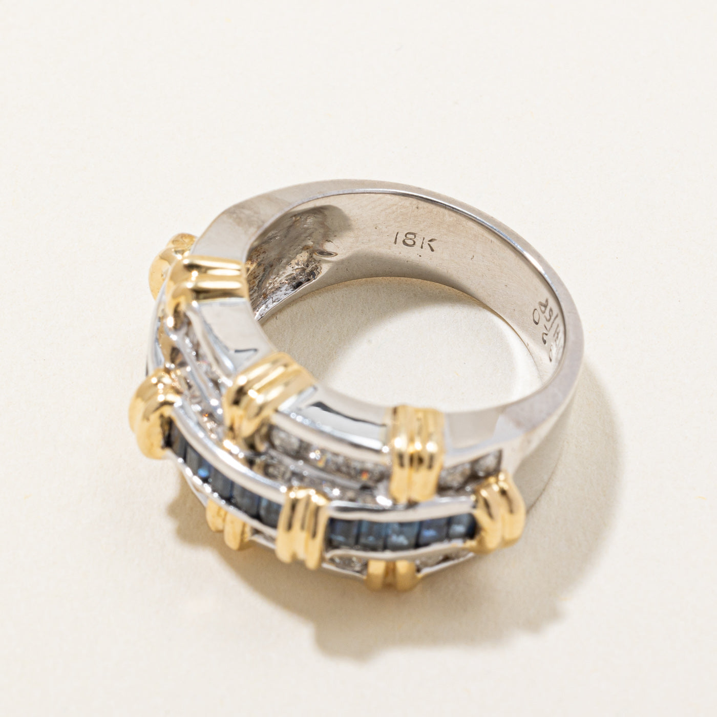 Sapphire & Diamond Cocktail Ring | 0.84ctw, 0.71ctw | SZ 6.25 |