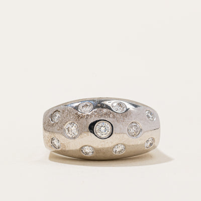 Flush Set Diamond Ring | 0.61ctw | SZ 5.75 |
