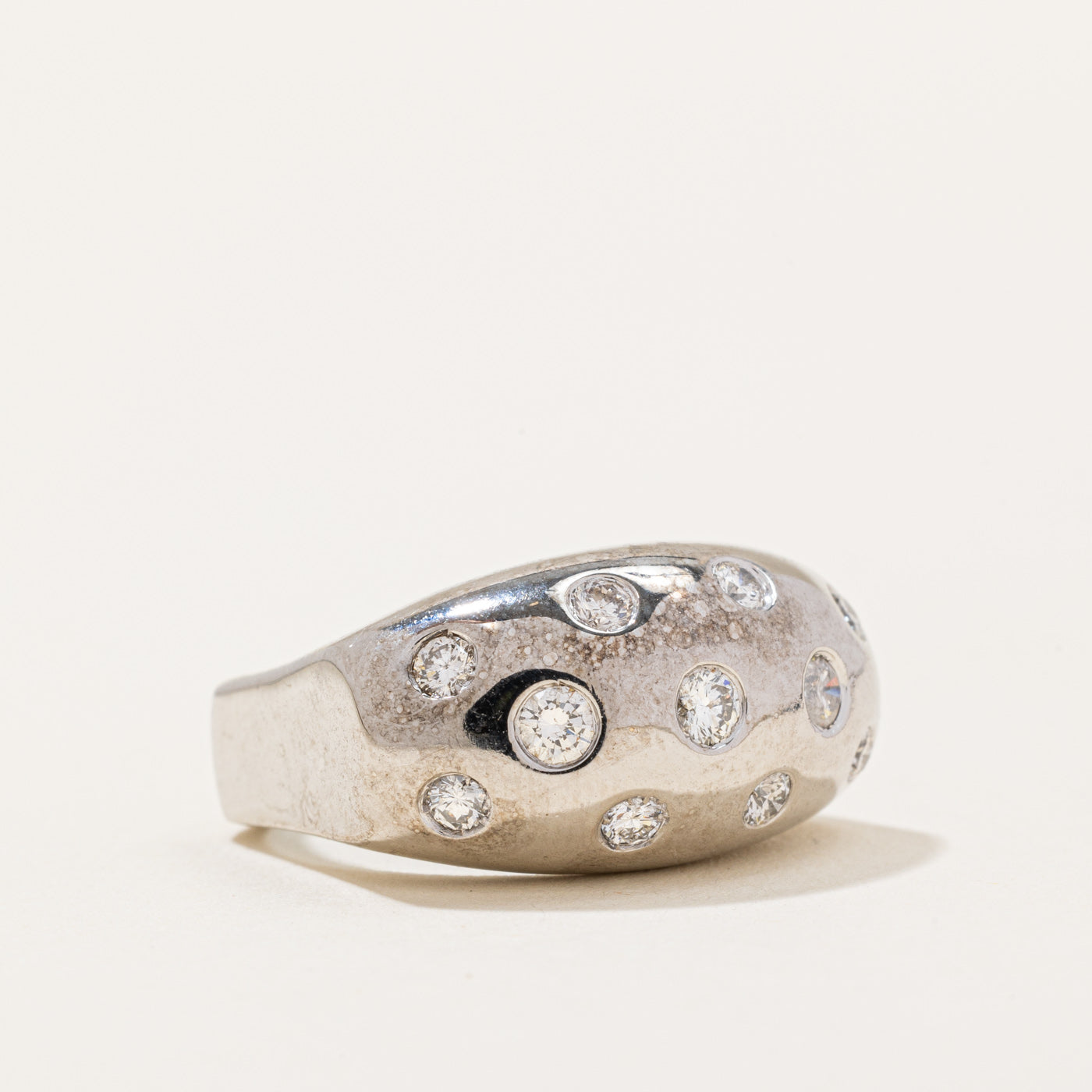 Flush Set Diamond Ring | 0.61ctw | SZ 5.75 |