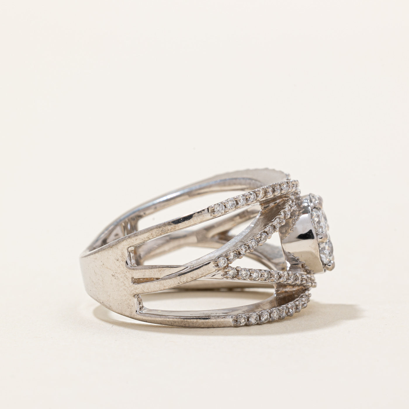 Diamond Cocktail Ring | 0.96ctw | SZ 7 |