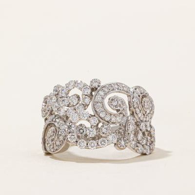 Ornate Diamond Ring | 1.06ctw | SZ 5.5 |